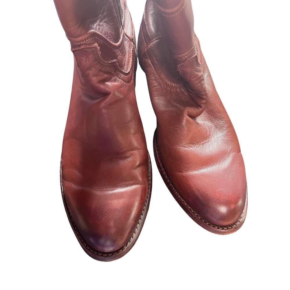Tecovas The Earl Roper Calfskin Leather Western Cowboy Boots Round Toe 9.5 EE - Picture 5 of 9